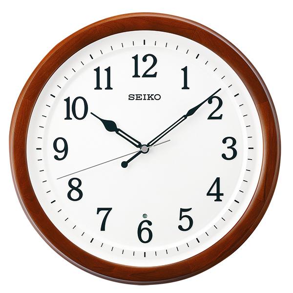 SEIKO 木枠 スタンダード UDフォント使用 アナログ電波掛時計 KX254B