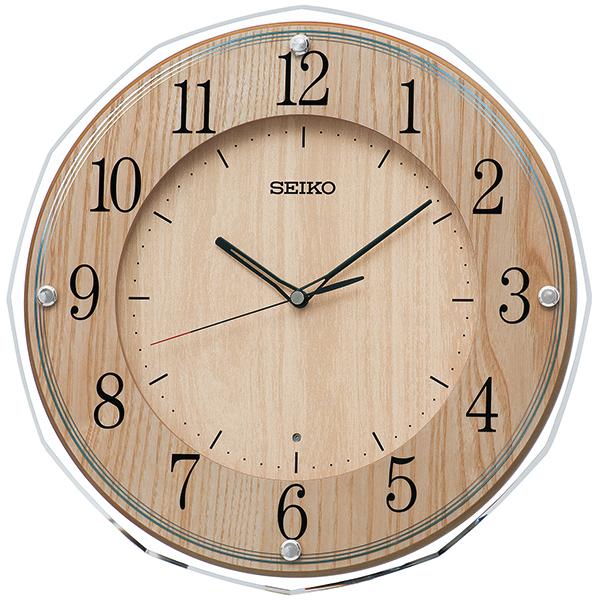 SEIKO 木枠 アクリル アナログ電波掛時計 KX270B
