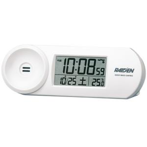 SEIKO 大音量目覚まし時計 ライデン カレンダー/温湿度表示 デジタル電波置時計 NR532W｜re-net