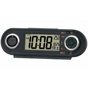 SEIKO 大音量目覚まし時計 ライデン カレンダー/温湿度表示 デジタル電波置時計 NR537K｜re-net