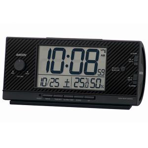 SEIKO 大音量目覚まし時計 ライデン カレンダー/温湿度表示 デジタル電波置時計 NR539K｜re-net
