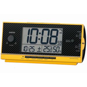 SEIKO 大音量目覚まし時計 ライデン カレンダー/温湿度表示 デジタル電波置時計 NR539Y｜re-net