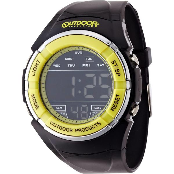 アウトドアプロダクツOUTDOOR PRODUCTS デジタルウォッチ ODP504 BK/YE 正...