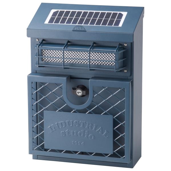 セトクラフト 壁掛けポスト INDUSTRIAL ネイビー SI-3222-NV