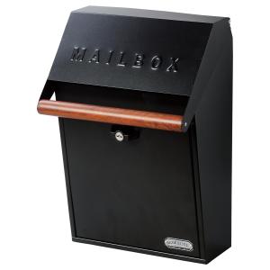 セトクラフト 壁掛けポスト GALVA ブラック SI-3942-BK｜re-net