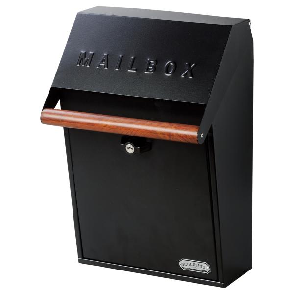 セトクラフト 壁掛けポスト GALVA ブラック SI-3942-BK