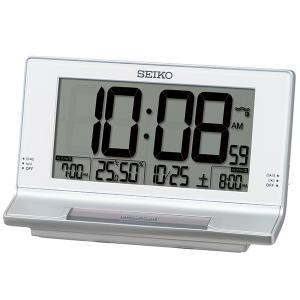 SEIKO 夜でも見える アラーム2チャンネル 目覚まし時計 電波クロック SQ322S｜re-net