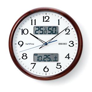 SEIKO NexTIme(ネクスタイム) 掛け時計 衛星電波 Bluetooth ハイブリッド電波受信 ZS252B｜re-net
