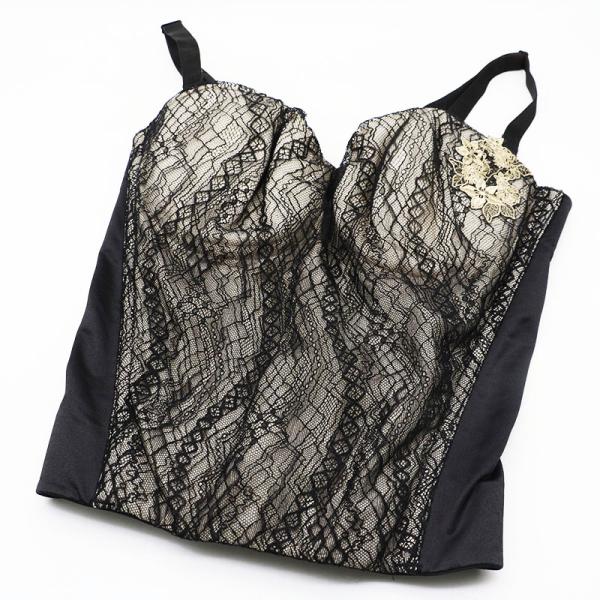 マルコ サラヴィール 1/2ロングブラジャー D80 ブラック×ベージュ 中古並品