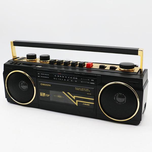 ORION オリオン SCR-B3 Bluetooth機能搭載ステレオラジオカセットブラック 元箱あ...