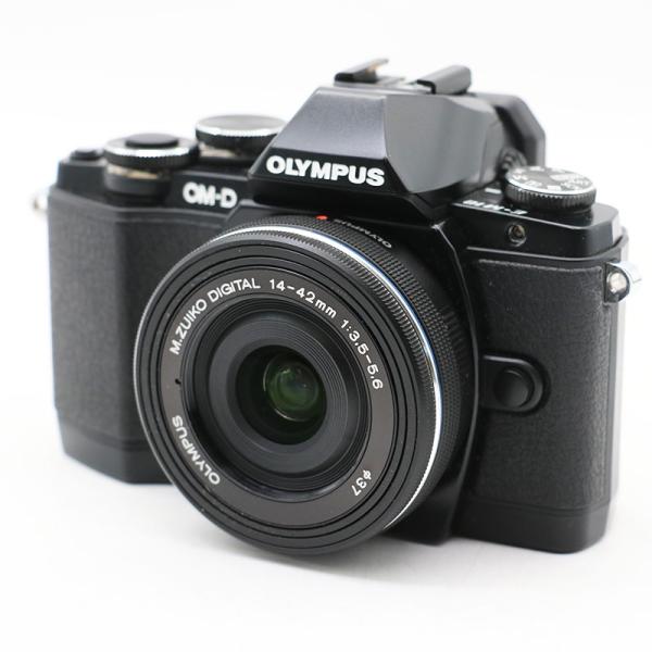 美品 オリンパス OM-D E-M10 ブラック 14-42mm EZレンズキット シャッター回数：...