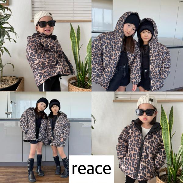 送料無料 キッズ ヒョウ柄 アニマル柄 レオパード アウター フード付き ベビー服 子供服 親子お揃...