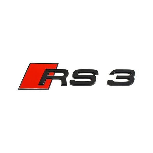 アウディ 本国純正 リア エンブレム ブラック RS3 8V