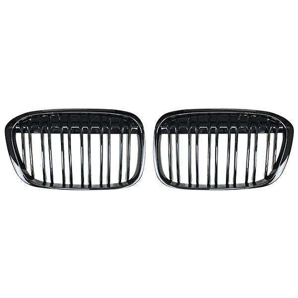 BMW X1 F48 2015年〜2019年 R.A.C Mルック ツインフィン グリル グロスブラ...