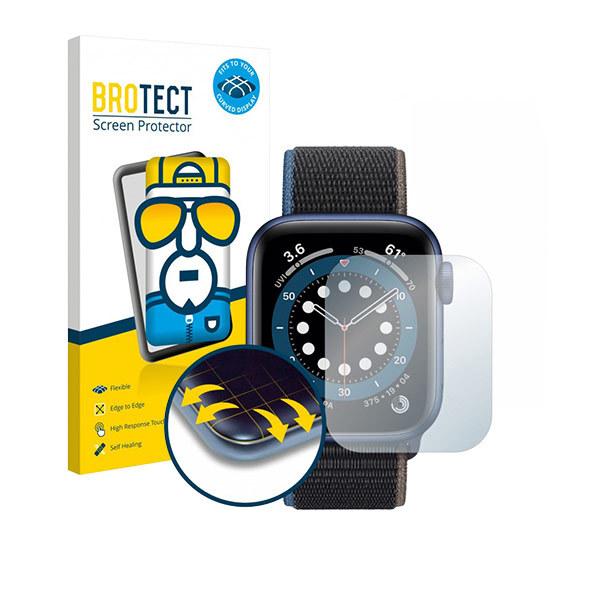 アップルウォッチ シリーズ6 44mm BROTECT ブロテクト FLEX 保護フィルム(2枚入)
