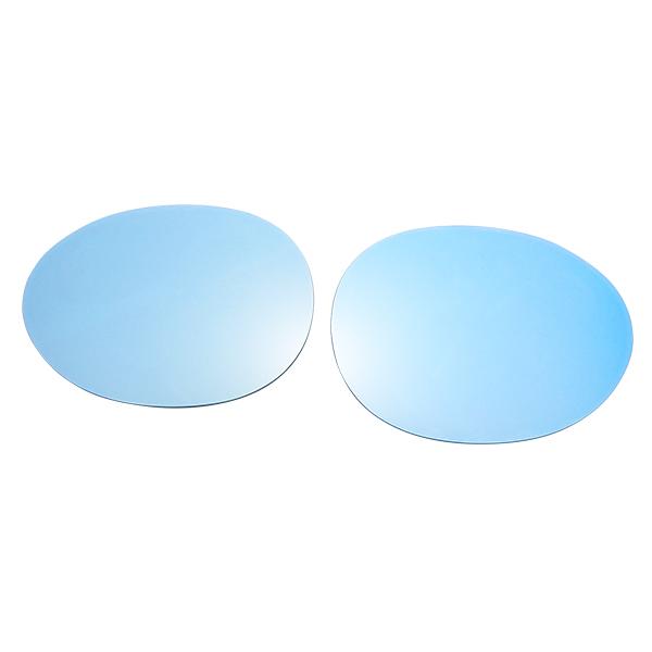 BMW ミニ F56 2014年〜 R.A.C ワイドビュー ブルー ドアミラー レンズ 純正交換タ...