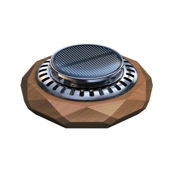 車載用芳香剤！！ R.A.C ソーラーファン アロマディフューザー ウォルナット/クリスタルカット ...