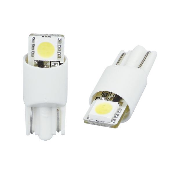 R.A.C LED  W5W T10 12V5W ウェッジ 発光色ホワイト 2個入り  500216
