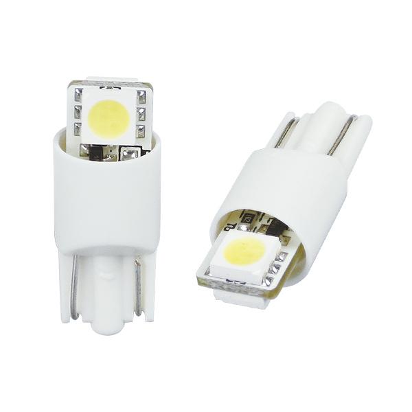 R.A.C LED  W5W T10 12V5W ウェッジ 発光色ホワイト 2個入り  500217