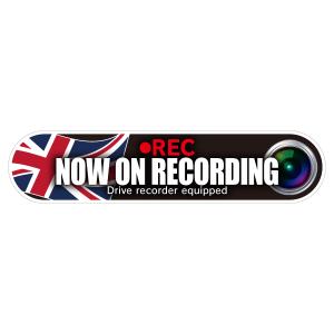 RAC ドライブレコーダー ドラレコ ステッカー 国旗タイプ イギリスユニオンジャック C  サイズ幅14.0cmｘ高3.2cm 内容1枚入｜react