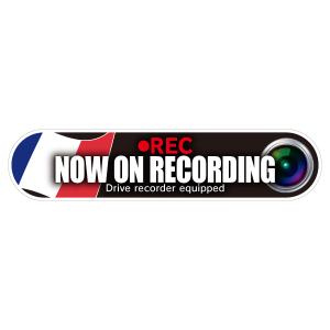RAC ドライブレコーダー ドラレコ ステッカー 国旗タイプ フランス C  サイズ幅14.0cmｘ高3.2cm 内容1枚入｜react