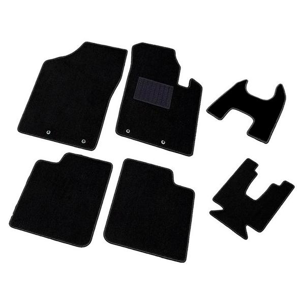 ジーベース プロテクションフロアマット ブラック/ブラック フック無 1台分セット(6枚組) スズキ...