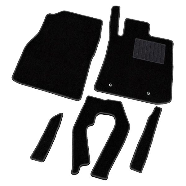 ジーベース プロテクションフロアマット ブラック×ブラック 1台分セット（5枚組） ダイハツ コペン...