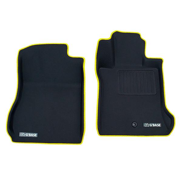 ジーベース 3Dフロアマット ラバータイプ ブラック/イエロー 運転席・助手席2枚セット ホンダ S...