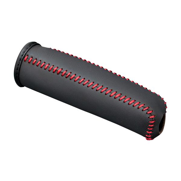 ダイハツ コペン L880K ジーベース 本革サイドブレーキグリップカバー スタンダード ブラック/...