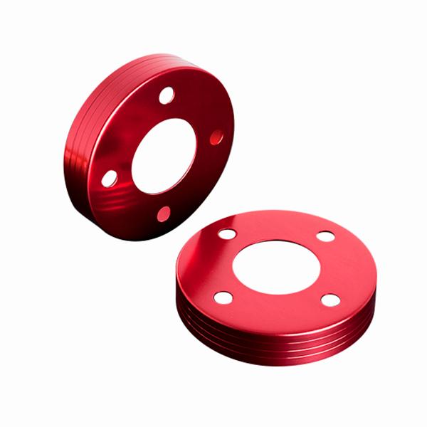 スズキ アルトワークス・アルトRS HA36S ジーベース スリットラインブレーキハブカバー レッド...