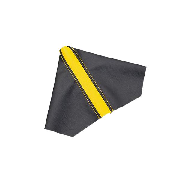 ダイハツ コペン LA400K CVT車用 ジーベース シフトブーツ ブラックレザー/イエロー