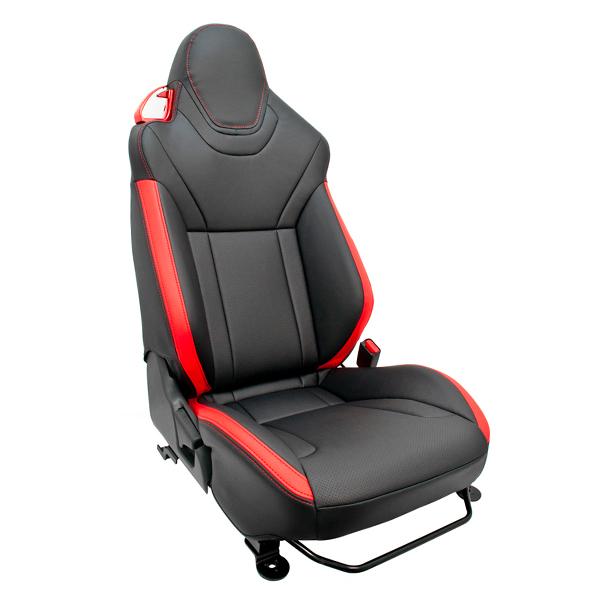 ダイハツ コペン LA400K ジーベースデザインシートカバー 純正レカロシート対応品 ブラック×レ...