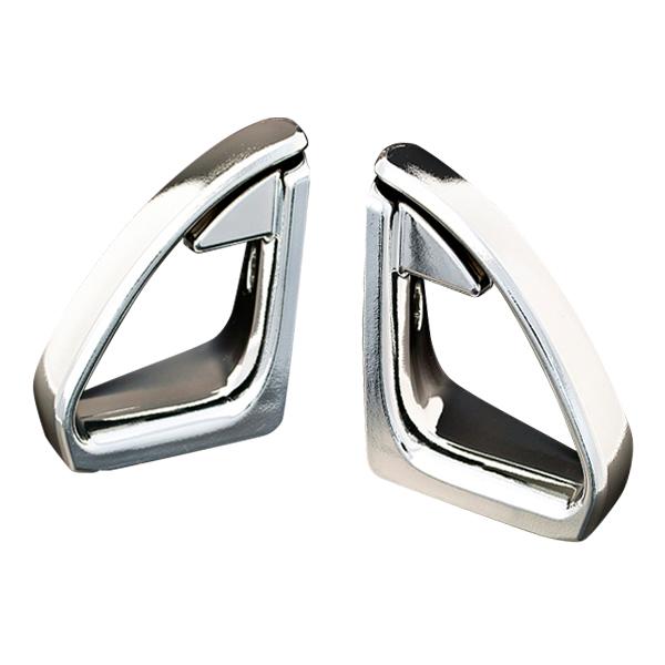 ダイハツ コペン LA400K ジーベース シートベルトショルダーガイド シルバークローム 運転席用...