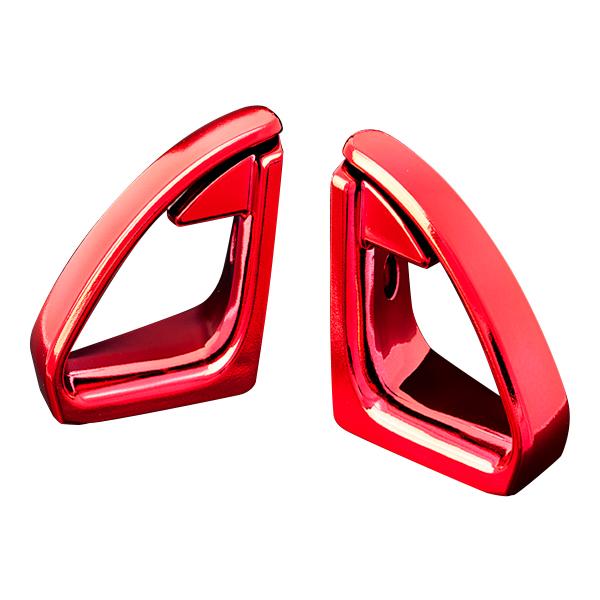 ダイハツ コペン LA400K ジーベース シートベルトショルダーガイド レッドクローム 運転席用＆...