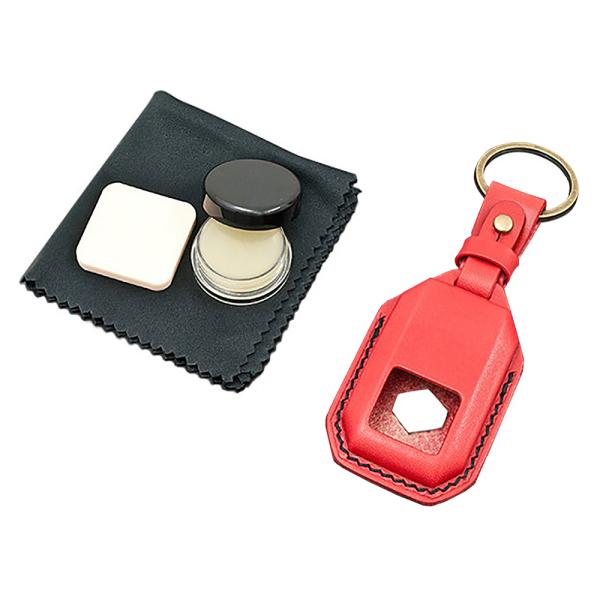 Moment スポルティボ スマートキーケース レッド× ブラックステッチ スズキ スイフトスポーツ...
