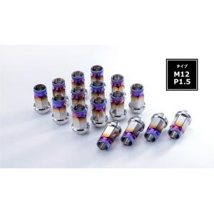 チタンナット 貫通タイプ M12 P1.5 38mm (汎用品) [SPNUT-M1215-01]