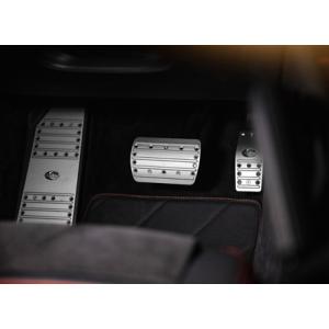 9YA.1 Cayenne (E3) SUV/COUPE TECHART テックアート アルミペダルセット Silver ※フットレスト別売｜react
