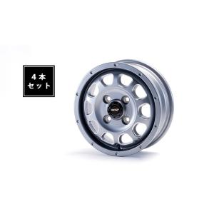 MATTE TWELVE (マットトゥエルブ) 12インチ アルミホイール マットガンメタ 4本セッ...