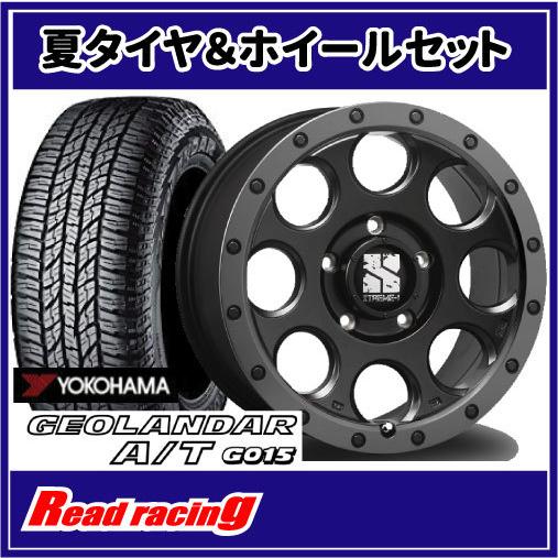 エクストリームJ XJ03　18X8.0J　5H/114.3　+40　ヨコハマ ジオランダー A/T...