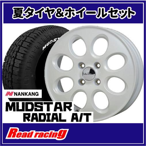 ララパーム Oval　15X4.5J　4H/100　+45　ナンカン マッドスター ラジアル A/T...