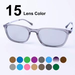 EVERNEVER レンズカラーで選ぶサングラス（やや小さめ〜ふつうサイズ） サングラス メンズ 小さめ おしゃれ 薄い EV-001C3-SG（スモーク×シルバー)｜readingglasses