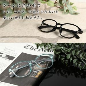 MOOM 老眼鏡 レディース おしゃれ ブルー...の詳細画像3