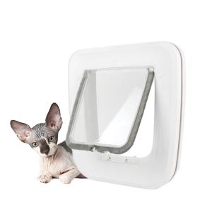 ペットドア 猫 キャットドア 犬 ドア 出入り口 小型犬 猫ドア ペット 半自動 取り付け 磁石 引...