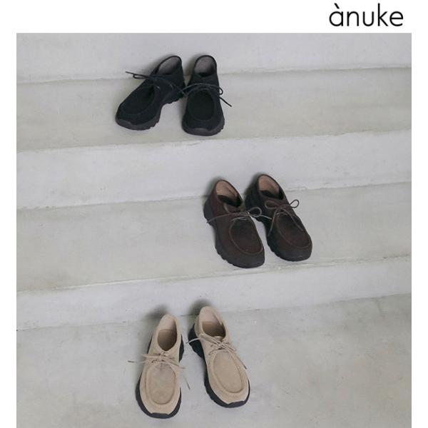 予約商品/anuke アンヌーク Eco Suede Moccasin 62621009 10月末〜...