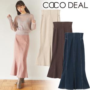 【SOLD OUT】＼SALE20%OFF／COCODEAL ココディール/ 配色ステッチハイウエストマーメイドスカート 71617242 /2021FW新作/キャンセル返品不可/