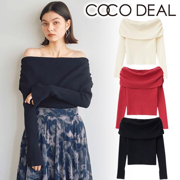 ＼SALE50%OFF／土日も即日発送/COCODEAL ココディール オフショルニット 74731...
