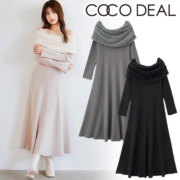＼SALE50%OFF／土日も即日発送/COCODEAL ココディール フェザーオフショルAラインニ...