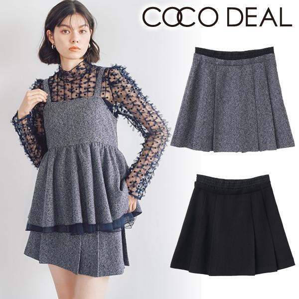 ＼SALE50%OFF／土日も即日発送/COCODEAL ココディール ネップツイードプリーツレイヤ...