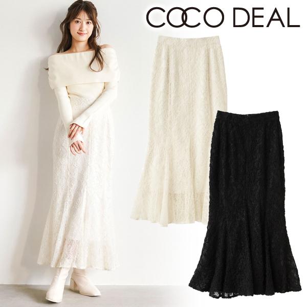 ＼SALE50%OFF／土日も即日発送/COCODEAL ココディール レースマーメイドスカート 7...