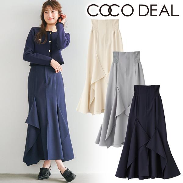 ＼SALE50%OFF／土日も即日発送/COCODEAL ココディール コルセットリブマーメイドスカ...